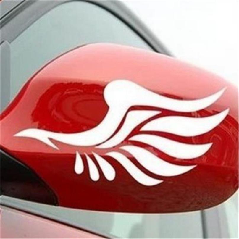 1 Pair Rearview Mirror Wing Car Stickers Reflective Car Stickers