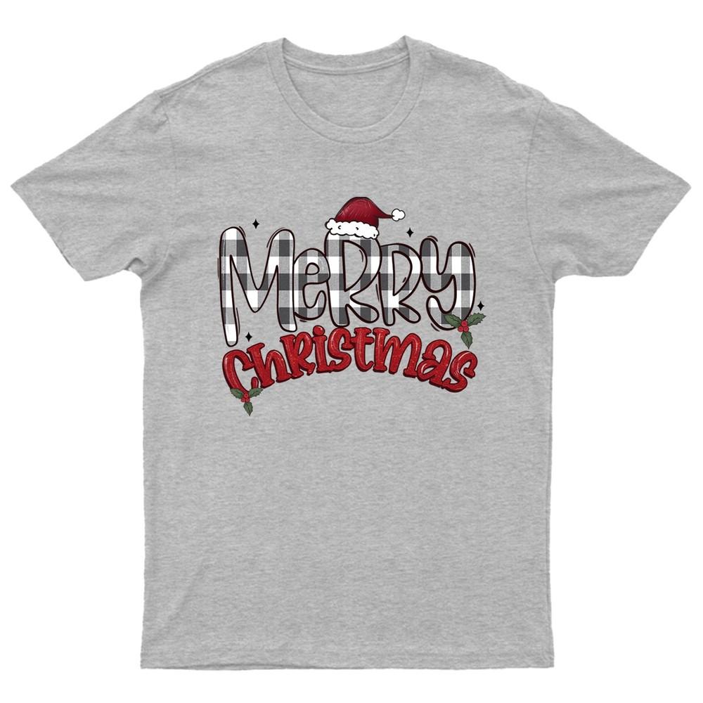Merry Christmas Holiday Buffalo TShirt Unisex Gift Retro Seasonal Funny Xmas