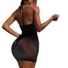 Сексуальное нижнее белье новая сексуальная девушка полая прозрачная комбинация высокая эластичная лямка сетка для секса