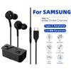 Type C Wired Earphone For Samsung Galaxy S23 S21 S22 S24 S20 NOTE20 Ultra 10Plus 3.5 Mm Earbuds Headphones A54 A34 A53 A53 A72 A52 A13 A14 Accessories