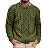 Fashionable Casual Round Neck Pullover Long Sleeved Men's Knitted Sweater