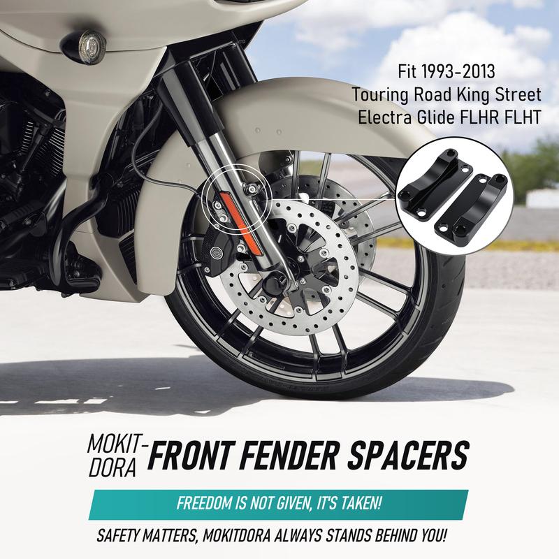 Комплект кронштейнов-переносчиков для переднего крыла Harley 1993-2013 Touring Road King Road Glide Street Electra Glide Колесо 21"