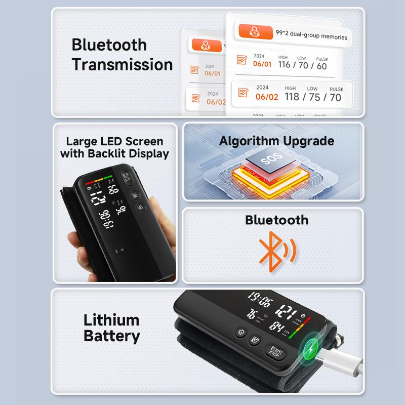 Умный Bluetooth-монитор артериального давления, точное измерение, здоровый с вами
