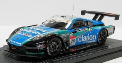 Ebro Wood One Clarion Z Последняя модель Super GT500 2007 Готовая модель 1/43 Синий/Зеленый