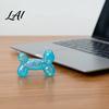 Balloon Dog Squeeze Toy Stress Relieving Toy Soft Glitter Clear Puppy Fidget Sensory for Anxiety Relief