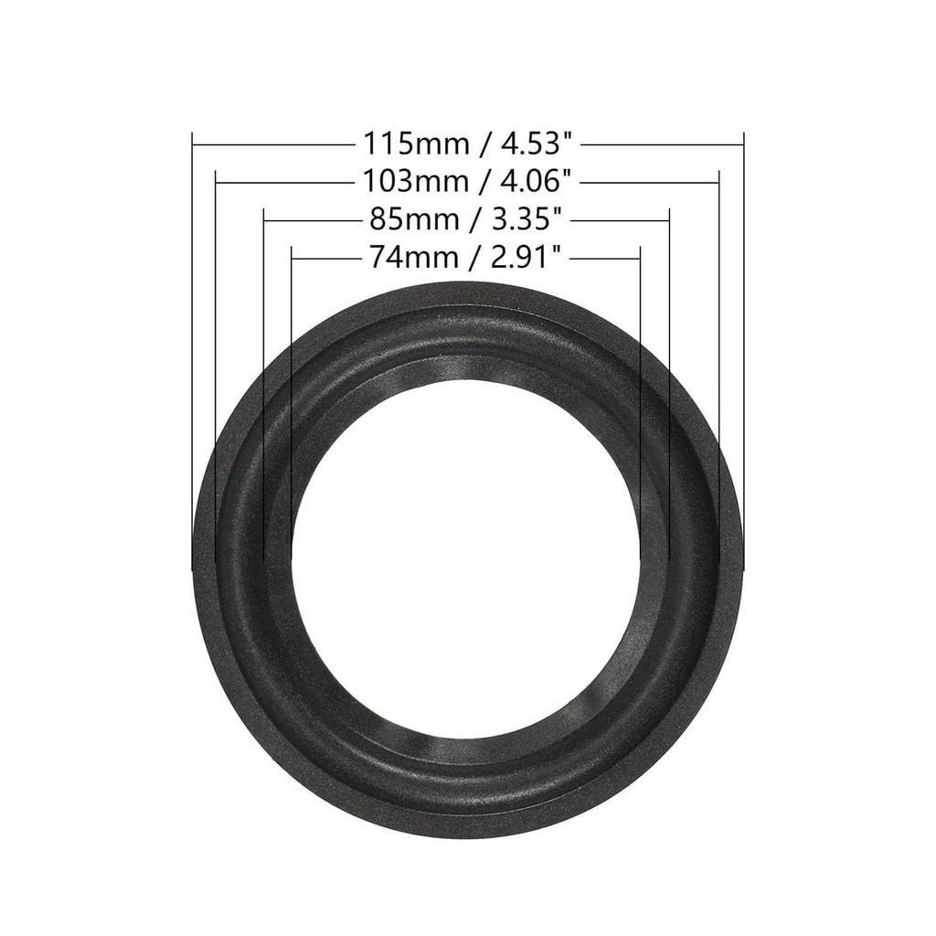 Aicosineg Foam Edge Audio Speaker Edge 2 шт. Внешний диаметр 115 мм Внутренний диаметр 74 мм Аксессуары Surround Ring Замена Foam Edge