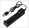 USB Single-Slot Battery Charger for 18650, 16340, 14500, 26650, 18500, 3.7V