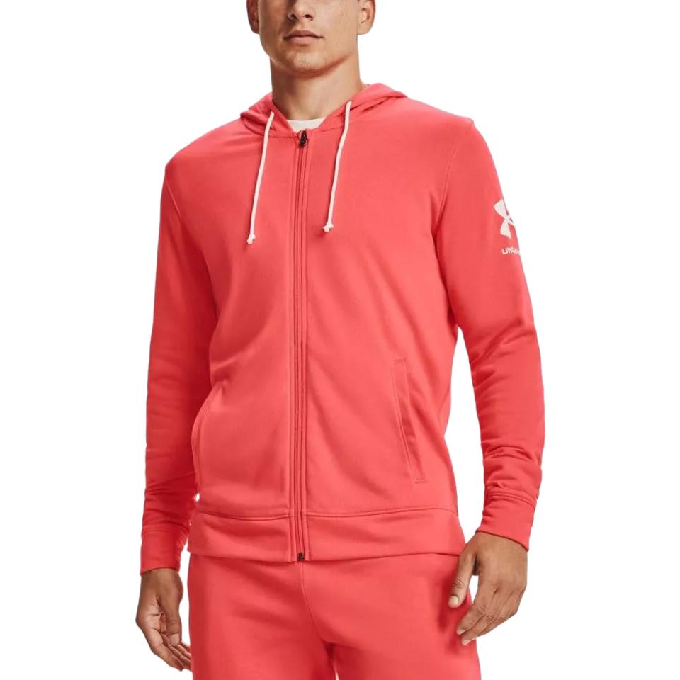 Under Armour Терри Фз Хд Ривал Спортс Молния Дышащий Влагоотводящий Быстросохнущий Верх Мужские топы 1361606-690