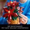 LEGO Набор для строительства Icons Poinsettia Искусственные цветы Рождественские украшения Настольные украшения для взрослых Идеи подарков для папы и любимых 10370 - &