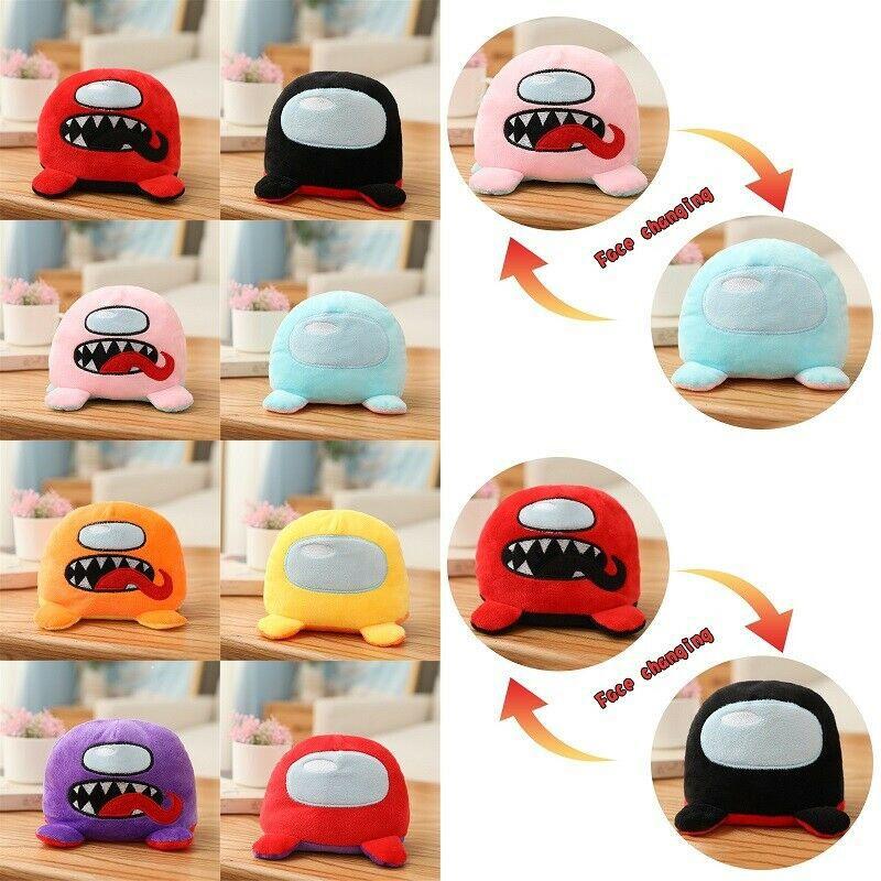 Reversible Side Double Stuffed Toy Kids Kawaii Animal Cute Plush Doll