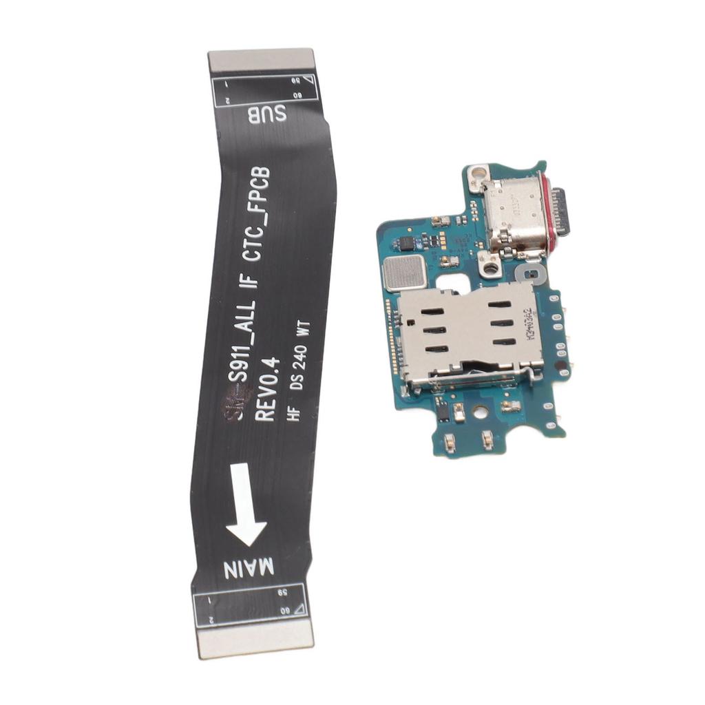 Замена гибкого кабеля док-разъема для Galaxy S23 SM S911U, версия для США, печатная плата телефона, зарядка через USB-C