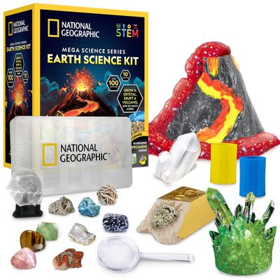National Geographic Mega Science Kit Набор для экспериментов и занятий, обучающий набор, идеальный для детей и любителей науки.