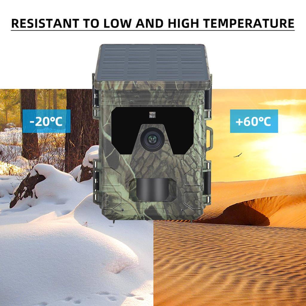 Hc-600pro 4g уличная беспроводная охотничья камера 2k Hd ночного видения 30MP поддержка солнечной зарядки приложение онлайн-наблюдение за дикой природой