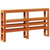 Solid Wood Bed without Mattress Wax Brown 150 x 200 cm Pine Wood