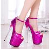 Sexy Women Sandals Striptease Shoes Platform Peep Toe Model Pole Dance High Heels Nightclub Shoes Plus Size