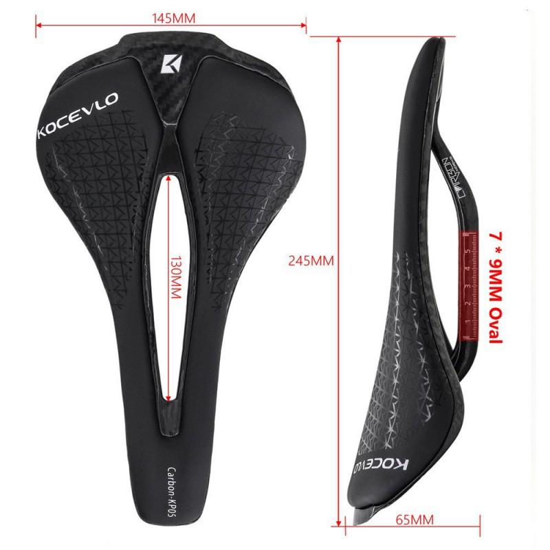 Ultra-Light Full Carbon Fiber Bicycle Saddle Mountain Road Bikes Hollow Design Leather Top Unisex