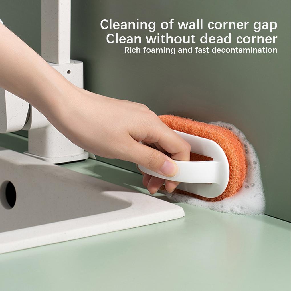 Кухонная губка с ручкой, не оставляющая следов, щетки для посуды, щетка для ванной, удаление масляной грязи, бытовые принадлежности, щетка для чистки