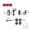 Подходит для Jeep Wrangler 2007-2010 автомобильные аксессуары / 10 шт. Настоящее углеродное волокно Gear Water Cup Console 5D износостойкие наклейки