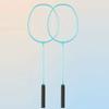 2Pcs Badminton Racket Set Ultralight Split Ferro Alloy Adult Badminton Racket With Bag Attacking And Defending