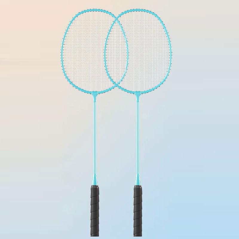 2Pcs Badminton Racket Set Ultralight Split Ferro Alloy Adult Badminton Racket With Bag Attacking And Defending
