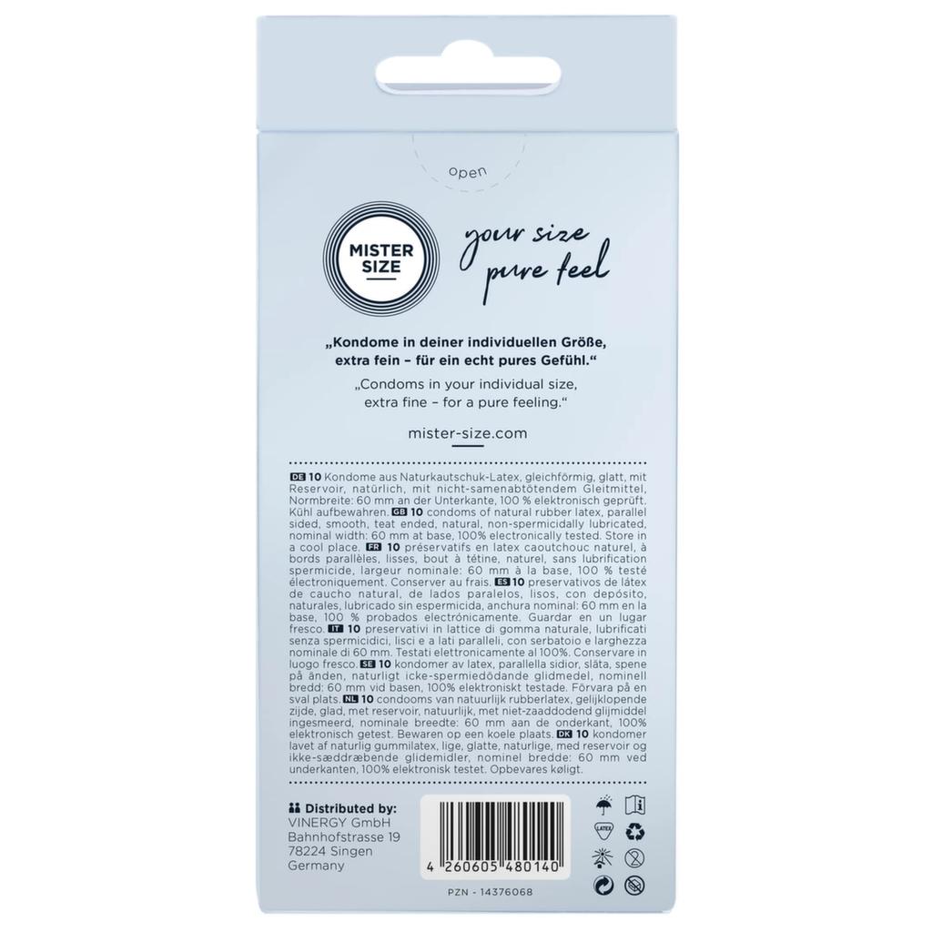 Condoms - Mister Size 60 mm (10 pcs)