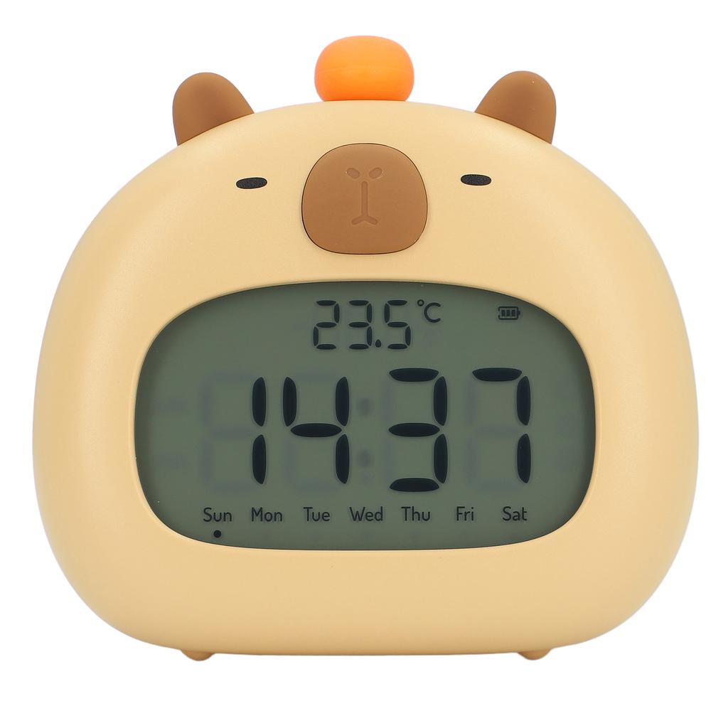 Капибара Будильник с Ночником Повтор Обратный Отсчет Несколько Мелодий Звонка Перезаряжаемый 800 мАч