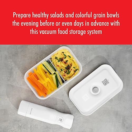 ZWILLING Fresh & Save Medium Airtight Food Storage Containers with Lids, Meal Prep Containers, Plastic, BPA-Free, Gray