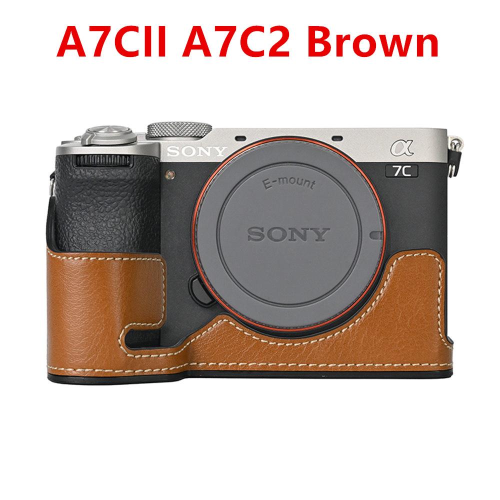 Получехол из искусственной кожи для камеры Sony A7R5 A7RM5 A7RV A7CII A7C2 с отверстием для батареи, нижняя крышка