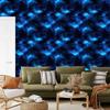 Watercolor Galaxy Wallpaper, blue background, navy blue center, 50x1000