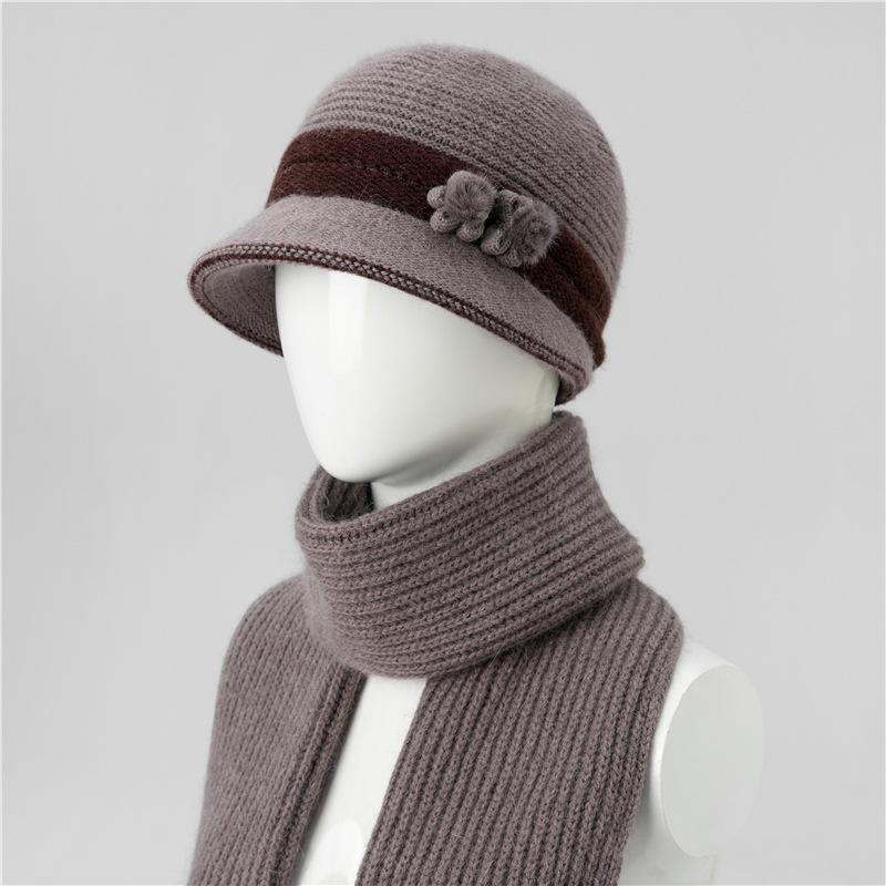 Middle-Aged And Elderly Mother Hat, Children'S Season Fleece Thermal Hat, Cold-Proof Knitted Hat For The Elderly, Old Lady Wool Hat For Women