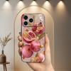 Вкусный Фруктовый Чехол Гранат Для iPhone 11,12,15,14,13,16,17,Plus,Pro Max,XS,X,XR,SE,Mini,8,7,Мягкий Силикон Черный