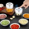 Electric Garlic Press Smart Electric Mini Food Garlic Vegetable Chopper Meat Grinder Crusher Press for Nut Fruit Rechargeable Multi-function Processor