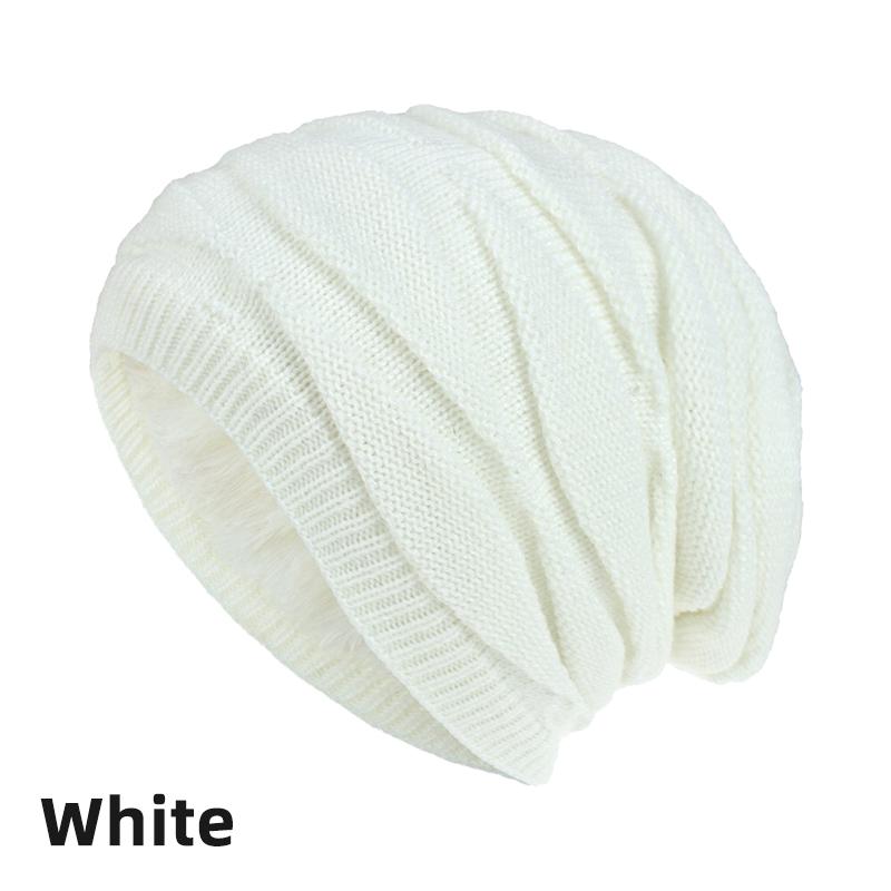 Fashion Knit Autumn Winter Crochet Solid Warm Baggy Beanie Hat Slouch Cap Ski Cap Christmas Gift Women Men