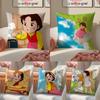 Cartoon HHeidi Girl of the Alps Cushion Cover Pillowcase Short Plush Invisible zipper Room Sofa Cushion Cover