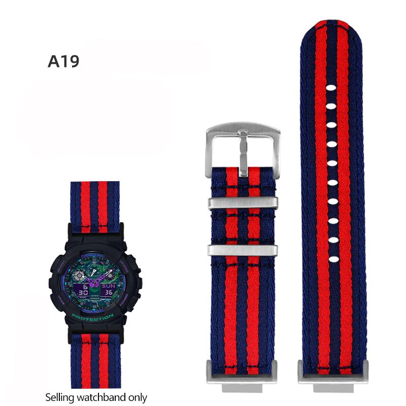 Нейлоновый холщовый ремешок для часов для GSHOCK Casio DW5600 DW-5600 GA110 GA100 GA120 GM2100 GA2100 GA2110 Модифицированный ремешок Спортивный ремешок