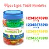 Shapes Montessori Light Table Toys Numbers Sensory Board Learning Toy  Number Counting
