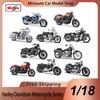 В наличии Maisto 1:18 Мотоциклов Harley Davidson Серия Мото Автомобиль Сплав Миниатюрная Литая Модель 2002 Fltr Road Glide Jdhtwin Cam Автомобиль Игрушка Подарок
