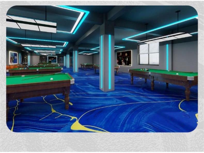 Billiard Hall Nylon Carpet: Waterproof, Fireproof, Full Coverage for Commercial Use
