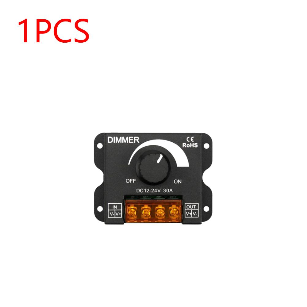 1-3 шт. Светодиодный диммерный переключатель DC 12V-24V 30A Монохромные контроллеры ШИМ Цифровое плавное диммирование для лампы, ленты, одноцветной лампы
