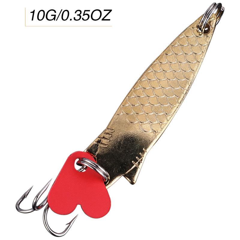 Рыболовные приманки Металлические спиннинговые рыболовные приманки 4 шт. Золотые приманки для морской рыбалки на открытом воздухе, окуня