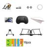 Toddlers Aircraft Building Toy Remote Control Paper Airplane Kit with 16/32 Colorful Paper DIY Electric RC Plane Gyro Stabilizer Glider Assembly