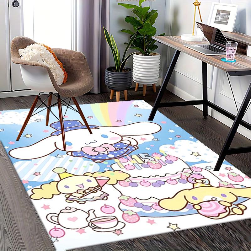 Anime Cartoon Design Chair Mat - Non-Slip Carpet for Office, Home Decor, Living Room, Bedroom, Game Room & Dormitory (Festival Gift).E043