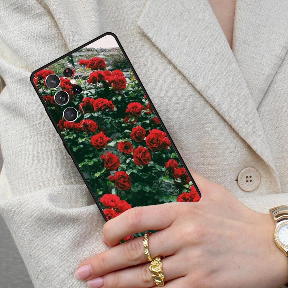 Beautiful Rose Cell Phone Case for Samsung Galaxy S26 Ultra S25 S24 S23 S22 S21 S20 Note10 Cover