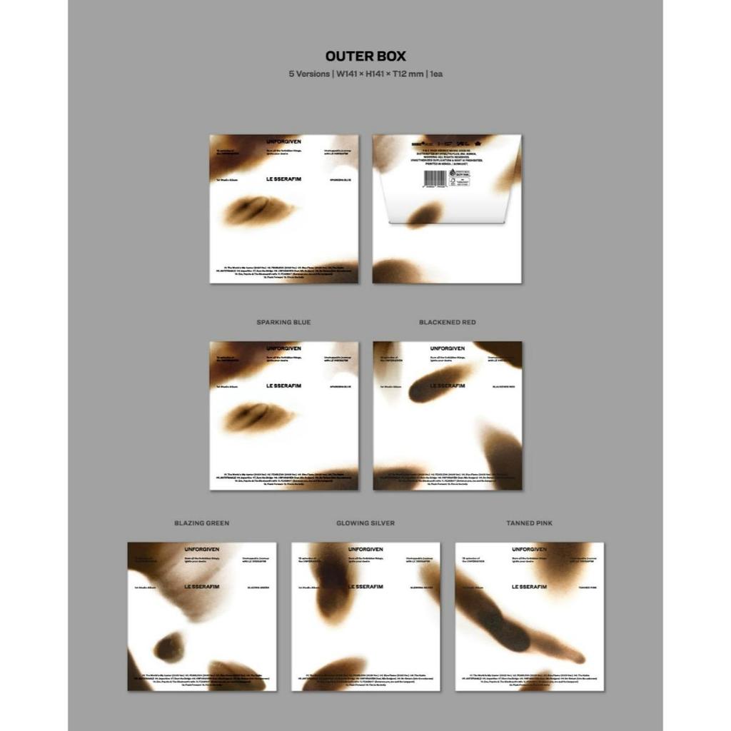 LE SSERAFIM UNFORGIVEN / 1-й студийный альбом (КОМПАКТНАЯ вер.)