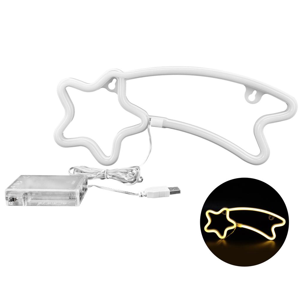 Светодиодная неоновая лампа в форме метеора, неоновая вывеска, лампа, предложение, свадьба, день рождения, украшение для вечеринки