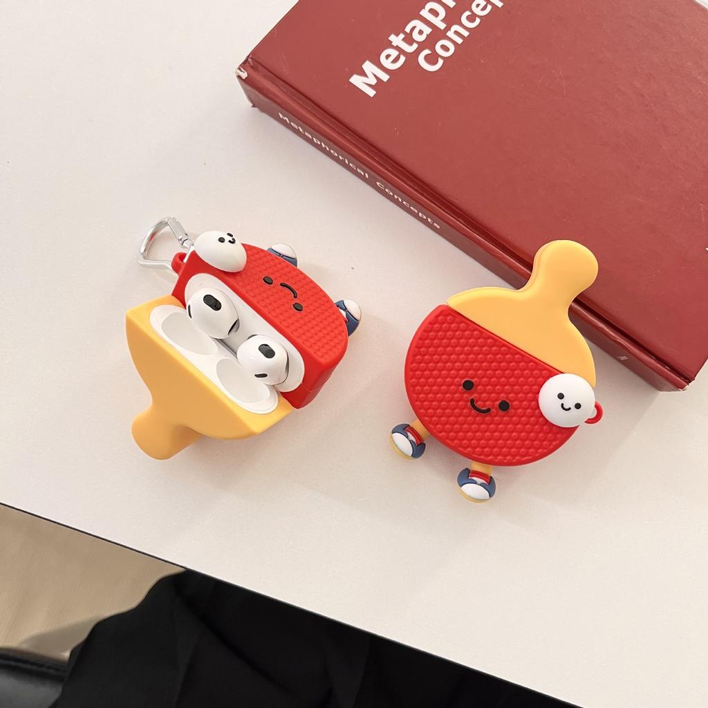 Милый чехол Bingping для наушников AirPods 4, Apple Bluetooth-гарнитуры Pro 2, 3-го поколения, мультяшный защитный чехол для стильных женщин