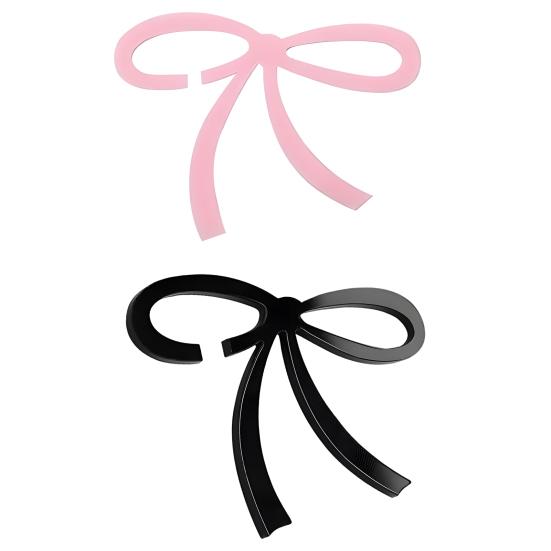 Yousheng 1/12 шт. Бантики Бирки для напитков Акриловые бантики Шармы для винных бокалов для свадебной вечеринки Декор Бантики Маркеры для напитков Многоразовый аксессуар для вечеринки