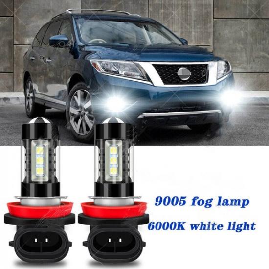 Для Nissan Pathfinder 2013-2016 - 2 шт. Светодиодные лампы противотуманных фар 6000K Супер Белый
