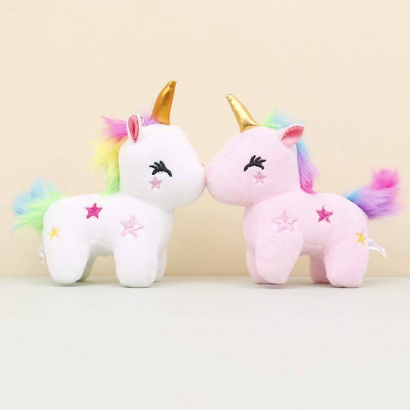 Adorable Unicorn Plush Keychain Cute Stuffed Animal Wedding Gift Bag Charm
