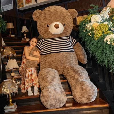 Милая кукла-плюшевый мишка большого размера, кукла-большой медведь, декоративная подушка, плюшевая игрушка, медведь для обнимания, кольцо, ночной рынок, большая кукла